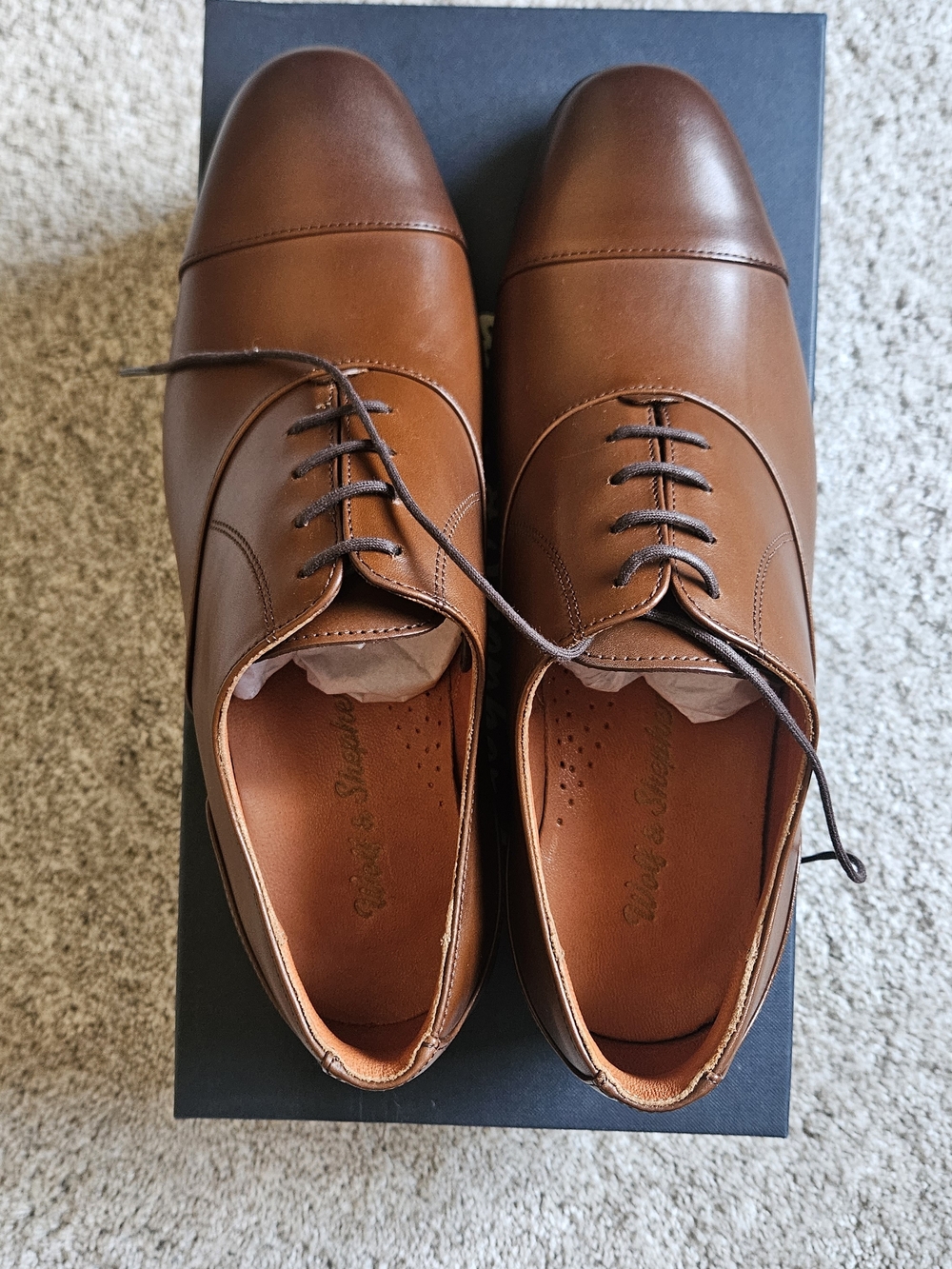 Wolf & Shepherd - Closer Cap Toe Brown